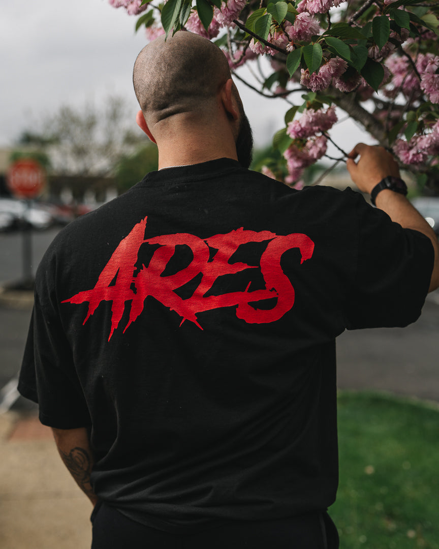 Ares Black Oversized Tee