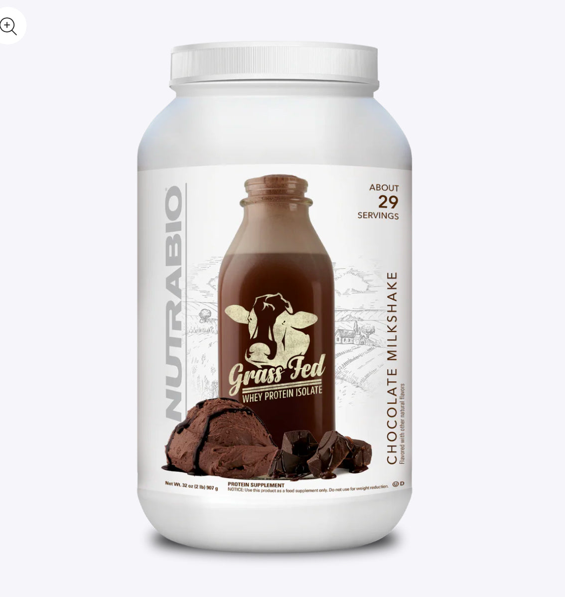 Grass Fed Whey Protein Isolate Powder 2lbs