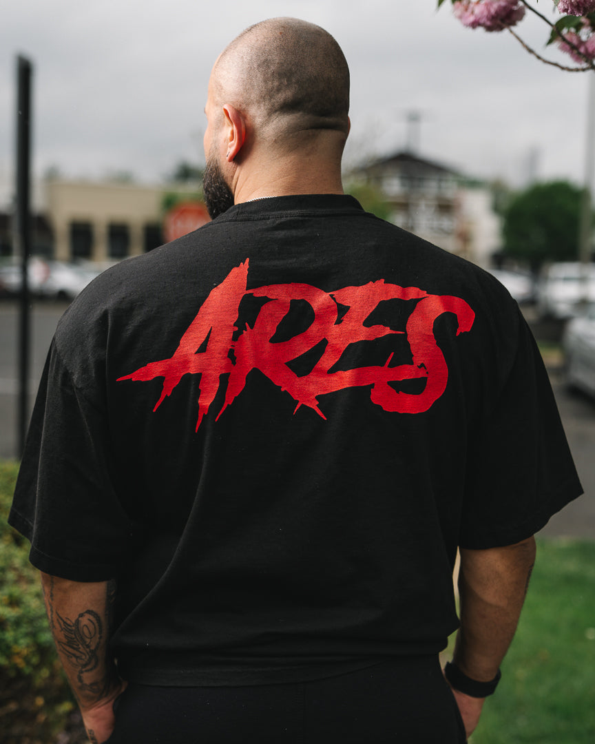 Ares Black Oversized Tee