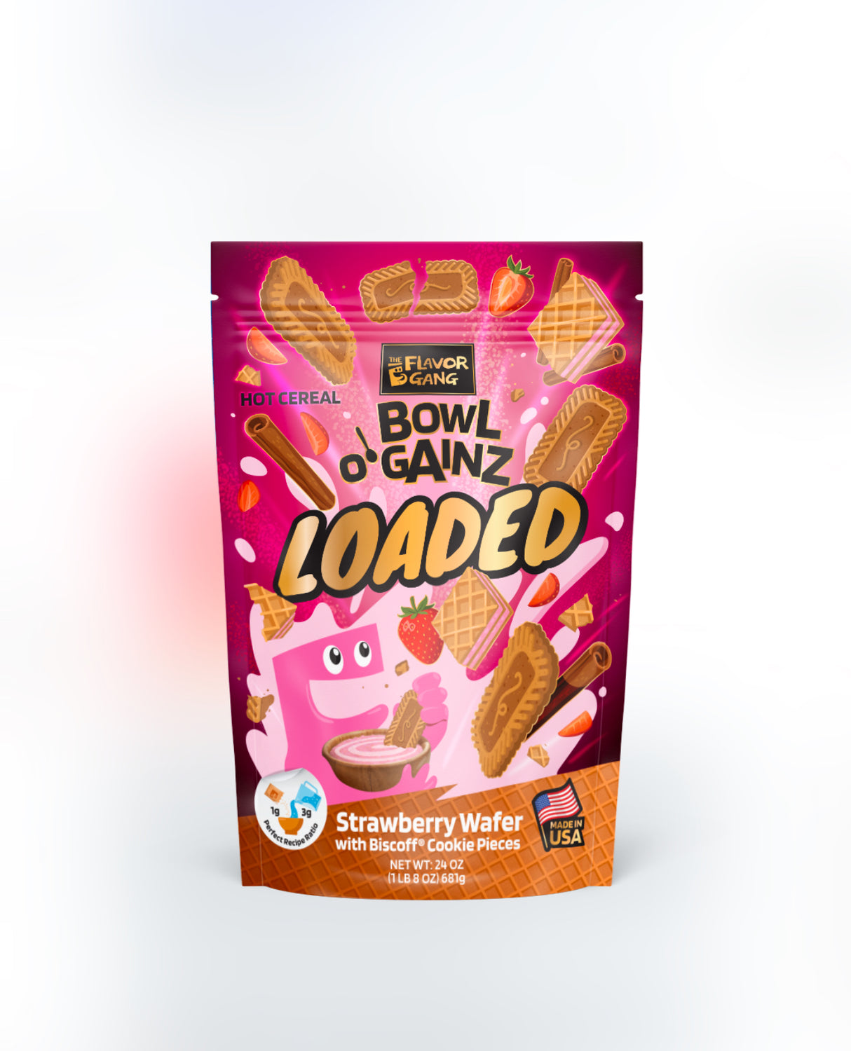 Bowl O Gainz Strawberry Wafer