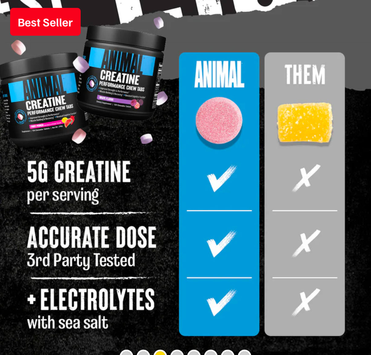 Animal Creatine Chew Tabs