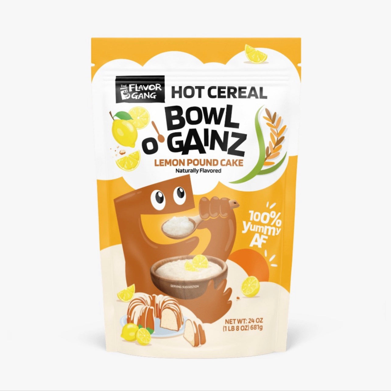 Bowl O Gainz Lemon Pound Cake – Ares Nutrition NJ