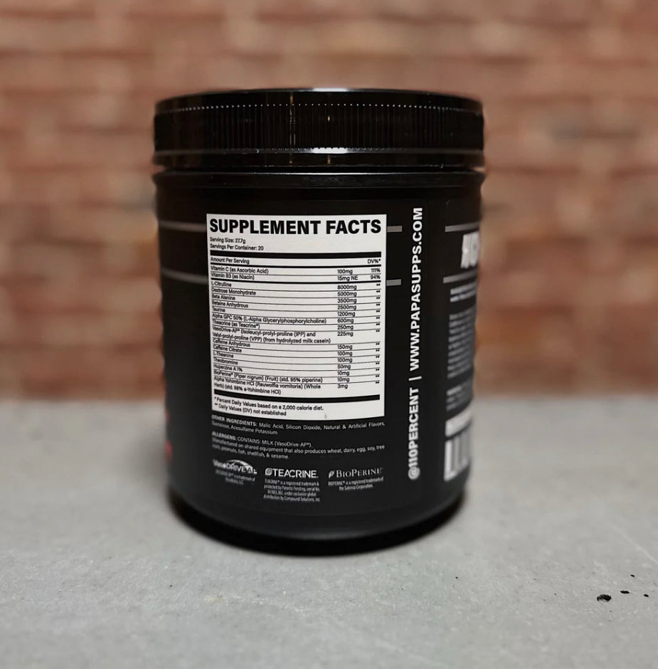 110% High Voltage High Stim Preworkout