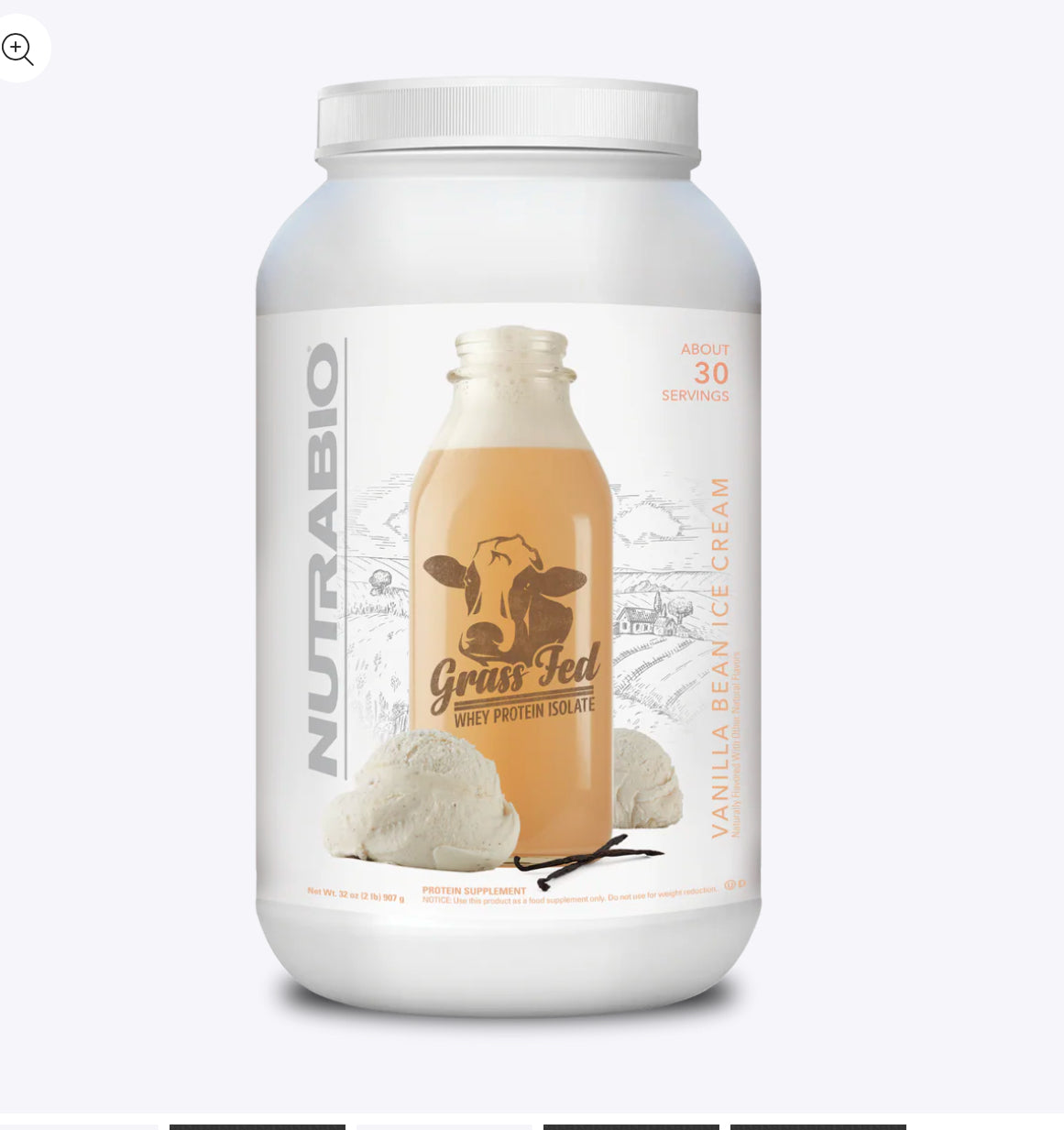 Grass Fed Whey Protein Isolate Powder 2lbs