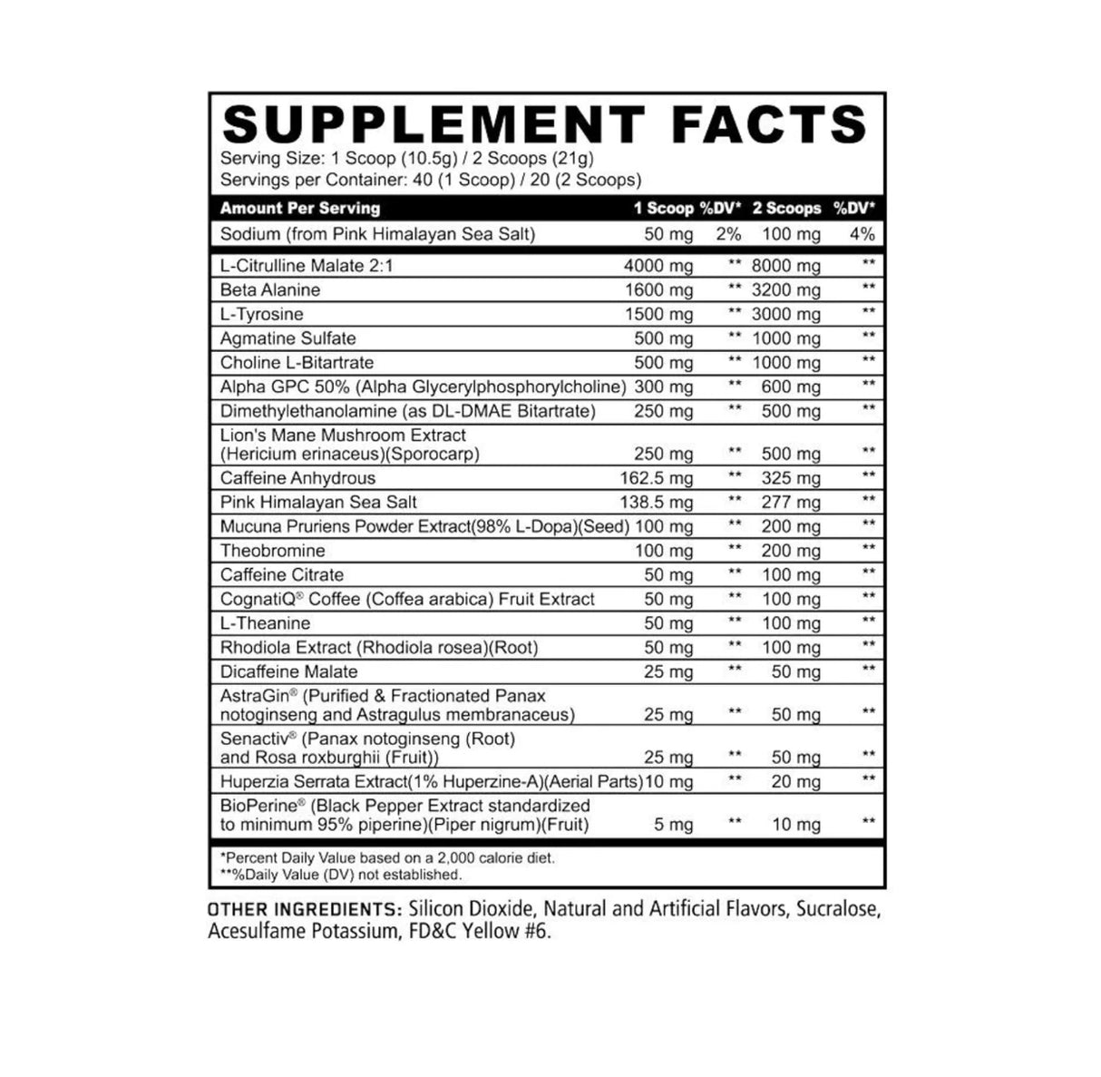 Skull, Panda Supps Pre-Workout