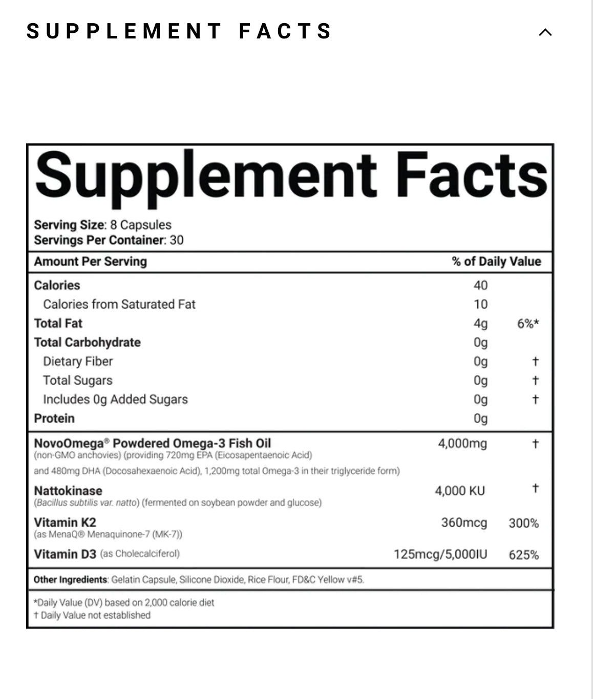 Omega - EFA + Cardiovascular Support
