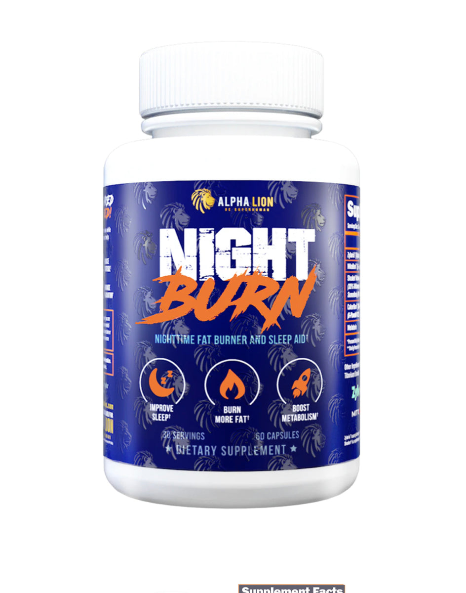 NIGHT BURN † - Nighttime fat burner + Sleep Aid – Alpha Lion