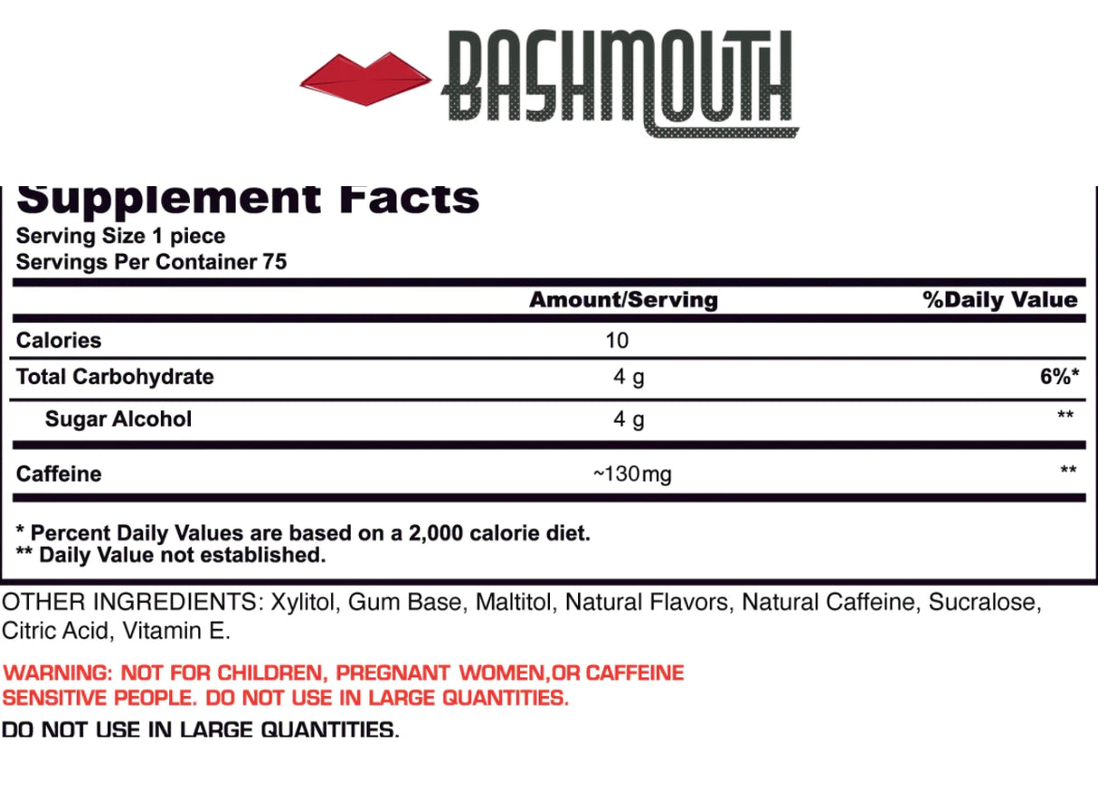 Bashmouth Energizing Gum 2-pack