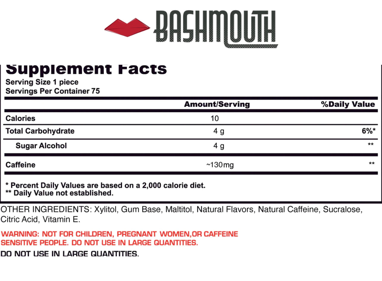 Bashmouth Energizing Gum 2-pack