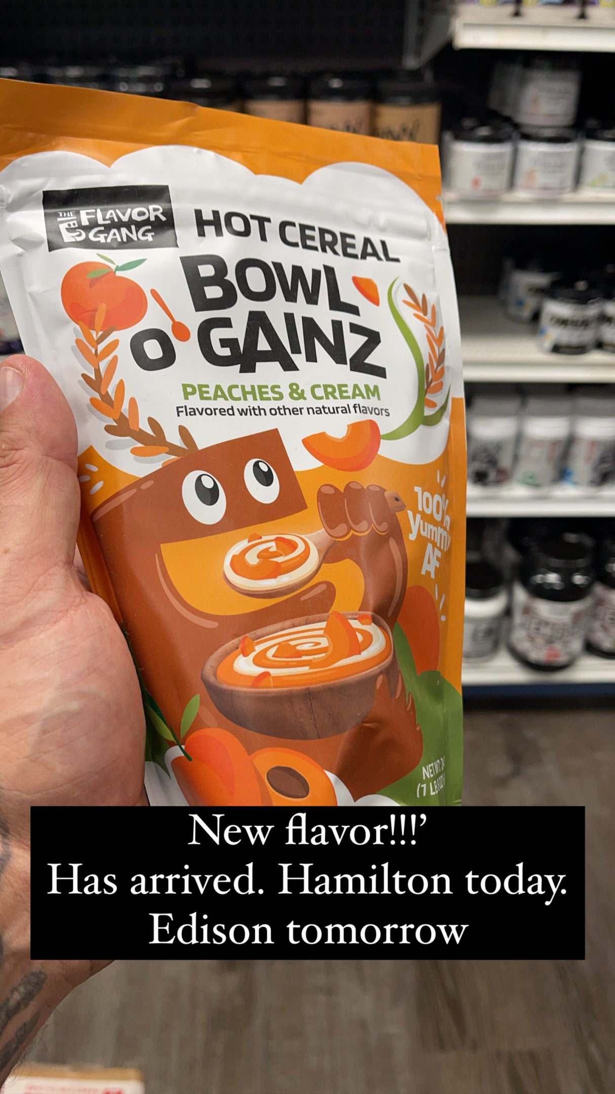 Bowl O Gainz Peaches n Cream