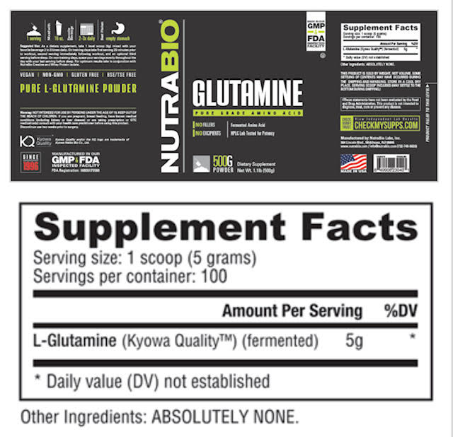 Glutamine 500g