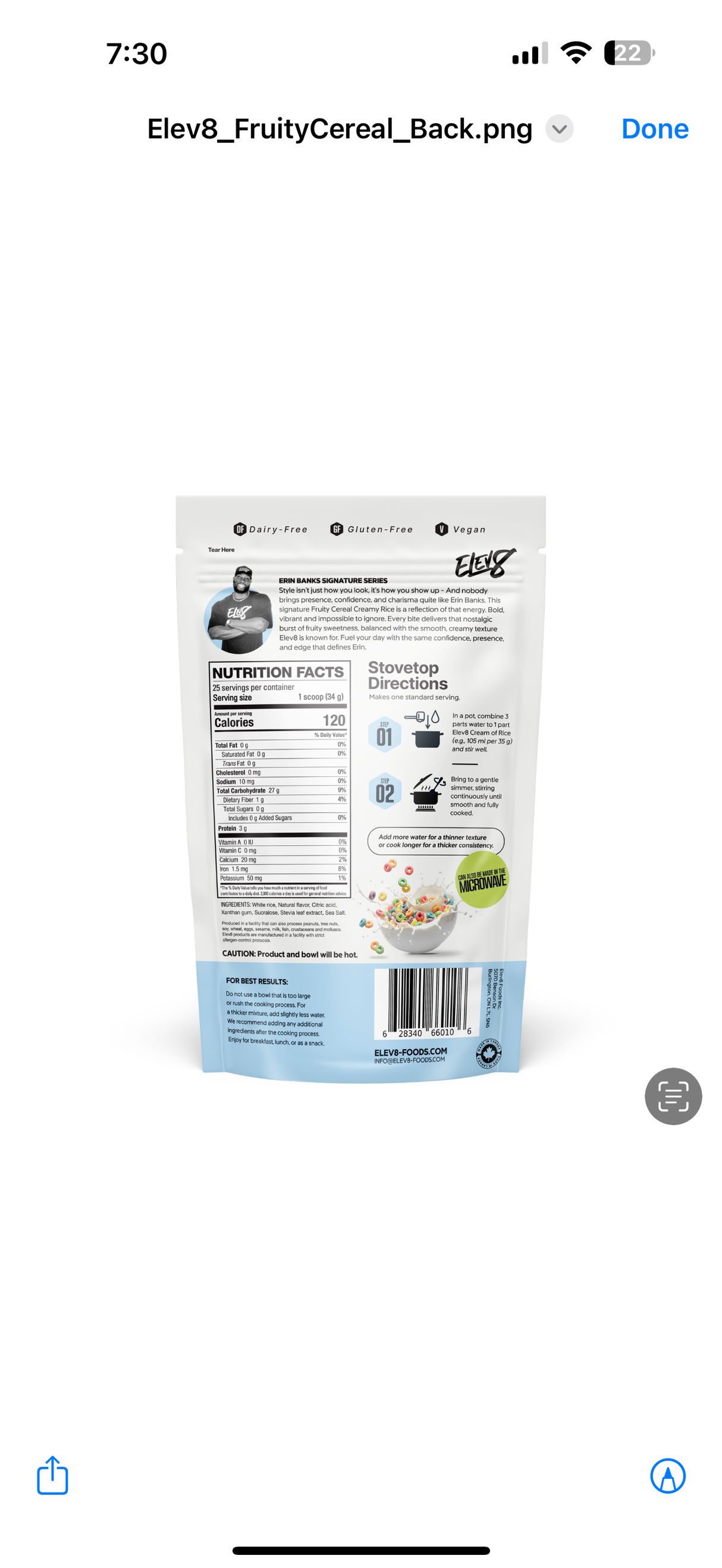 Elev8 Fruity Cereal