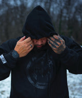 Black on Black Pull Over Hoodie