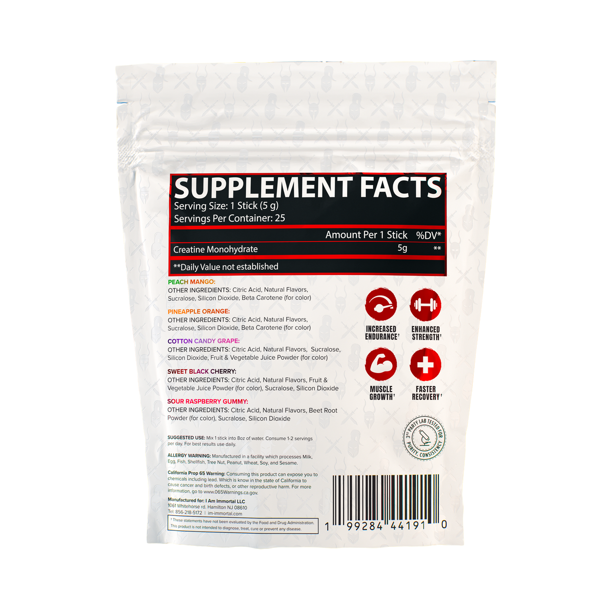 Creatine Sticks Unflavored