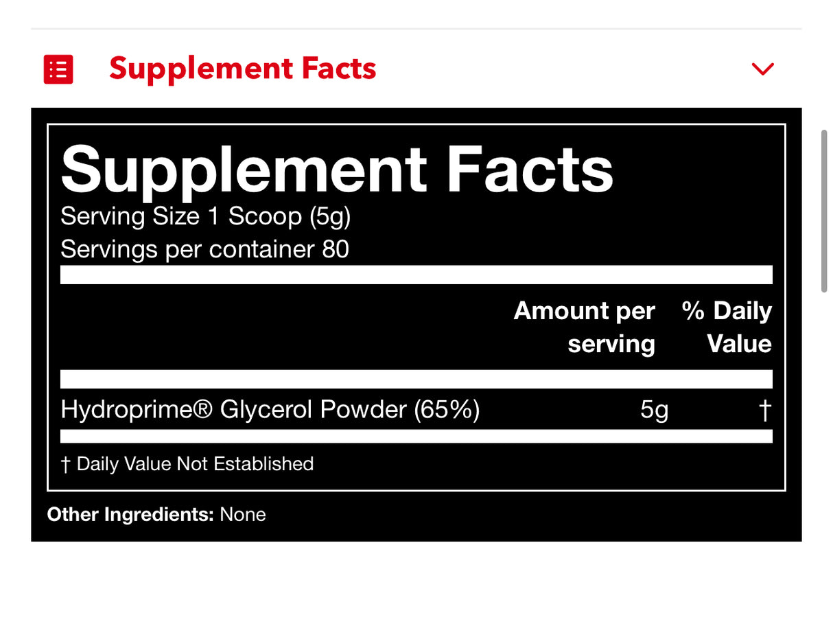 Hydroprime Glycerol