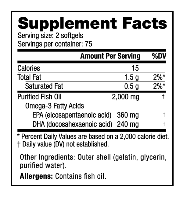 Omega 3 Fish Oil